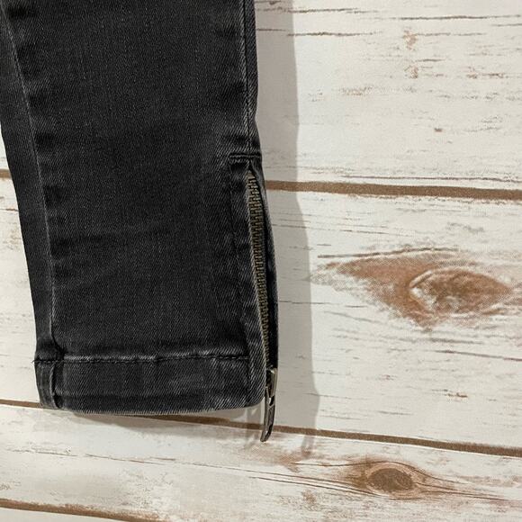 Anine Bing Double Zipper Skinny Jeans - Charcoal - 26 - Picture 13 of 16